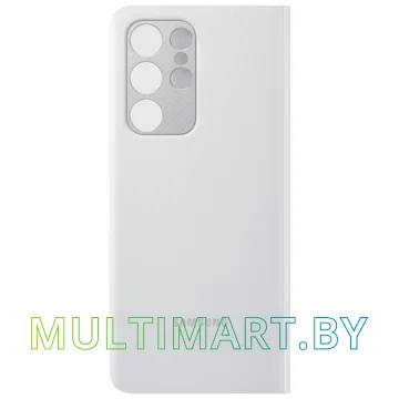 Чехол Samsung Smart Clear View Cover для Galaxy S21 Ultra (серый) картинка 3